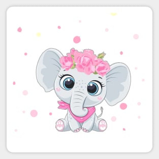 Cute baby elephant Magnet
